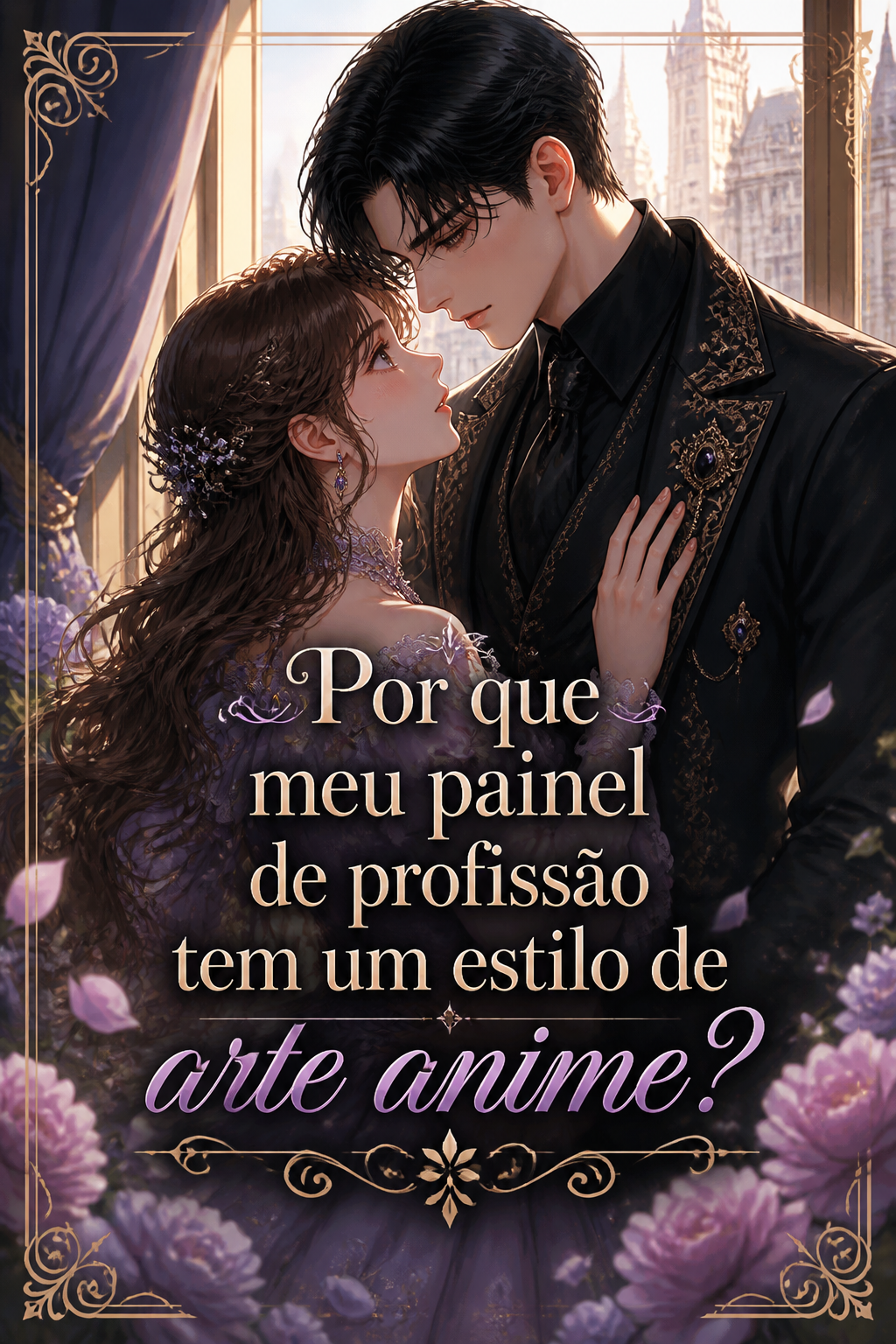 Por que meu painel de profissão tem um estilo de arte anime?